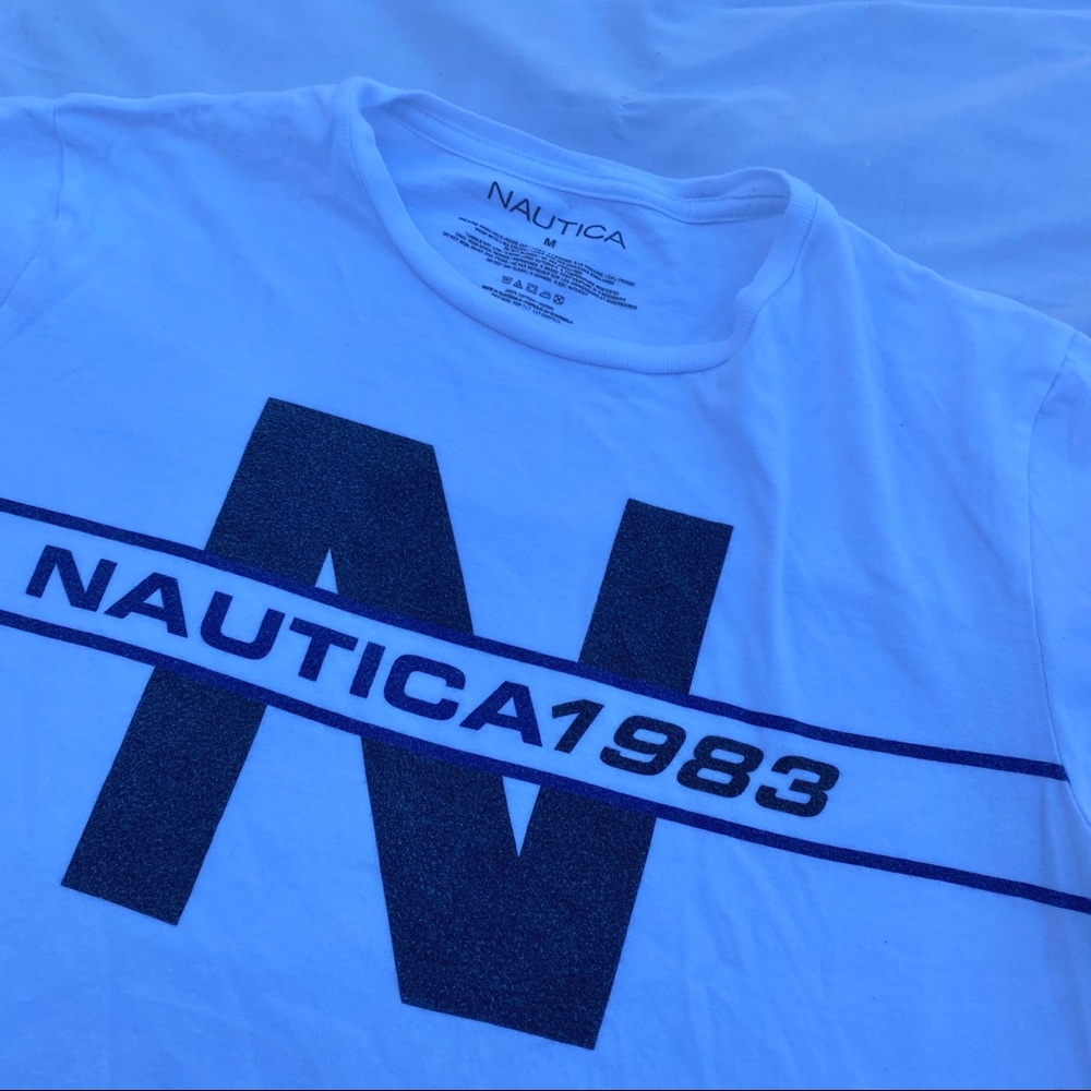 White nautica tee